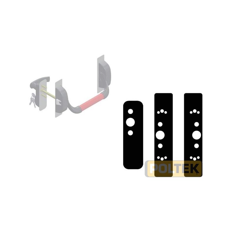 ANTIPANICO IDEA PUSH ISEO PLACCHE MASCHERAMENTO KIT 3 pz