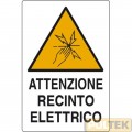 CARTELLO ALL. "RECINTO ELETTRICO" cm 20x30