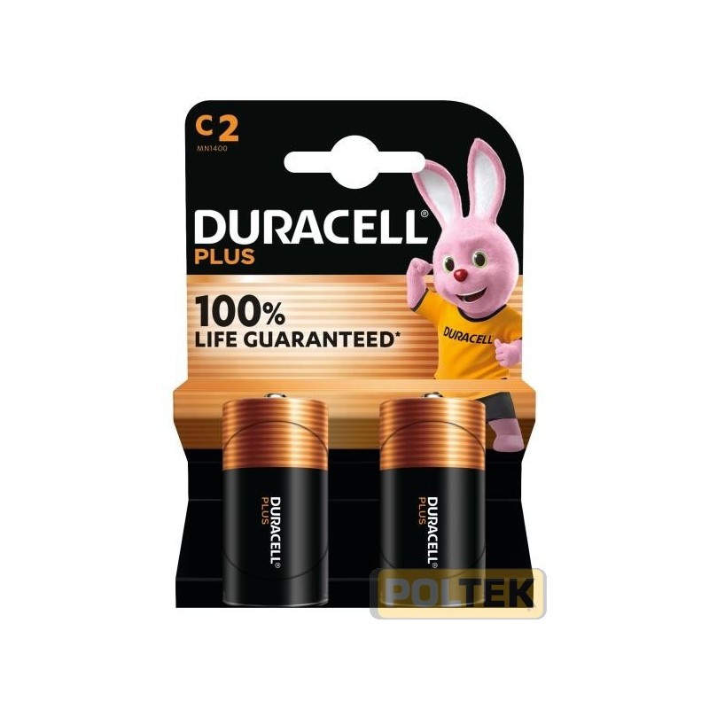 DURACELL BATTERIA PLUS 100 1/2 TORCIA C 1,5V