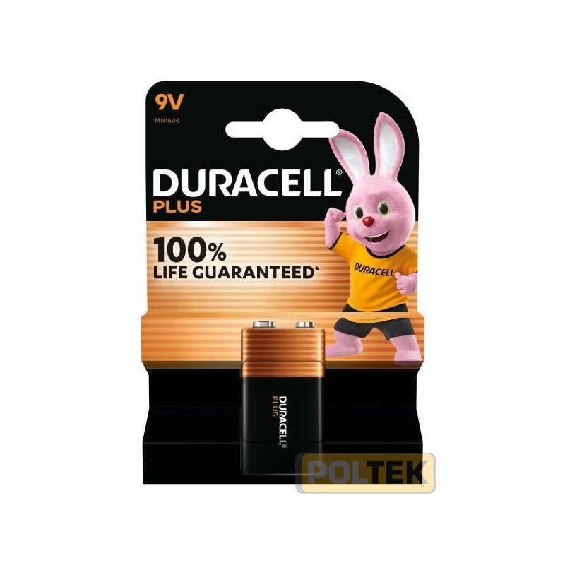 DURACELL BATTERIA PLUS 100 TRANSISTOR 9V