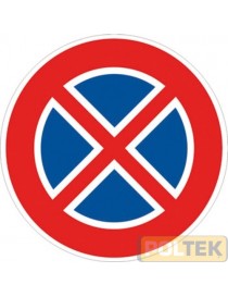 SEGNALE METALLICO TONDO DIVIETO DI FERMATA cm 60