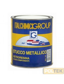 STUCCO METALLICO VETRORESINA CON INDURITORE ml 125