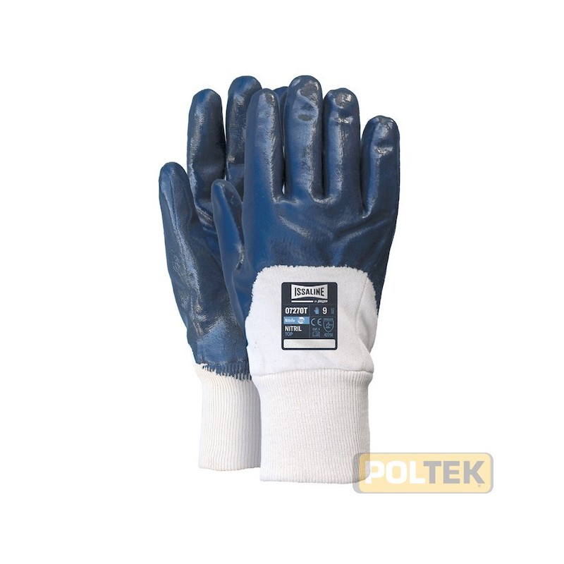 Con la sua fodera in cotone jersey e il rivestimento in nitrile speciale ad alta resistenza, questo guanto ultrarobusto associa 