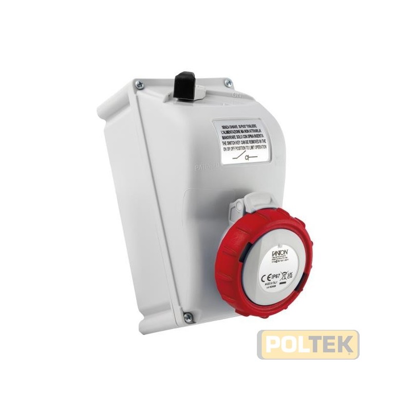 PRESA FME INDUS. INTERBLOCCATA 3P+T 380V 16A-6h IP67