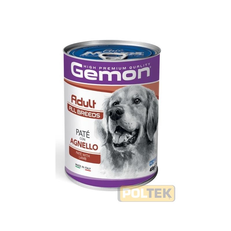 Gemon All Breeds Adult Paté con Agnello è un alimento completo per cani adulti di tutte le taglie, formulato per fornire tutti