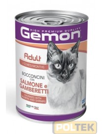 GEMON GATTO LATTINA gr 415 BOCCONCINI SALMONE GAMBERETTI
