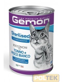 GEMON GATTO LATTINA gr 415 BOCCONCINI TONNO PESCE BIANCO