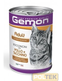 GEMON GATTO LATTINA gr 415 BOCCONCINI CON POLLO E TACCHINO