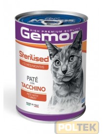 GEMON GATTO LATTINA gr 400 PATE' STERILIZZATO CON TACCHINO