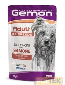 GEMON CANE BUSTA BOCCONCINI gr 100 ADULT SALMONE