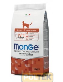 MONGE CAT NATURAL SENIOR POLLO 400 gr