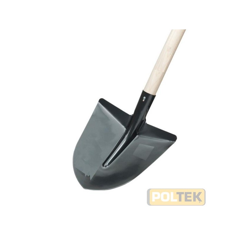 Badile a punta con spalla temprato norme DIN e manico in frassino cm 140.