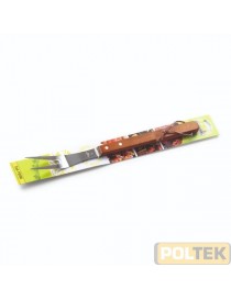 OMPAGRILL FORCHETTONE ACCIAIO INOX MANICO LEGNO cm 39