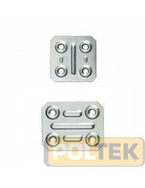 PIASTRA GIUNZIONE 4 FORI RETTANGOLARE mm 40x50