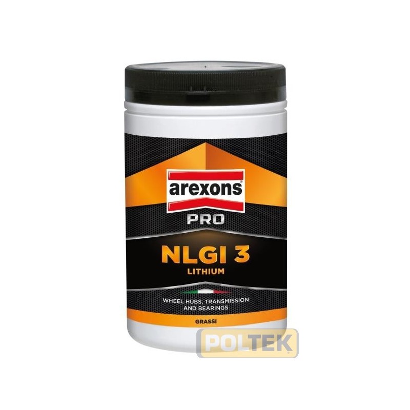 Speciale grasso multiuso al litio di colore verde indicato in particolare per l’ingrassaggio di mozzi ruote, trasmissioni e cu