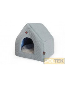 CAMON CASSETTA INDOOR CON CUSCINO REMOVIBILE AZZURRO