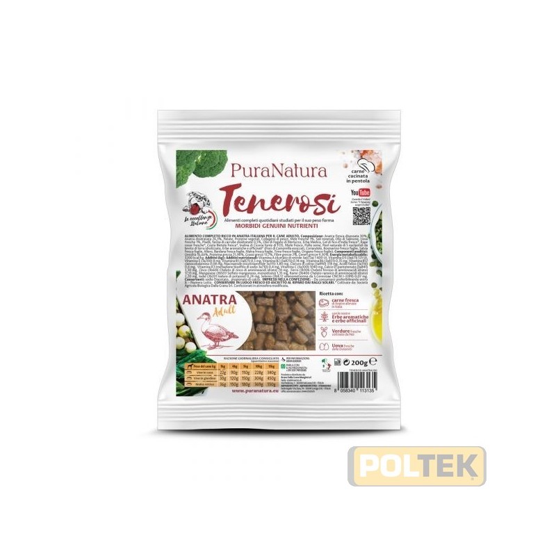 PURA NATURA CANE TENEROSI SMALL ANATRA ADULT gr 200