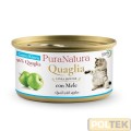 PURA NATURA GATTO KITTEN QUAGLIA MELA gr 85