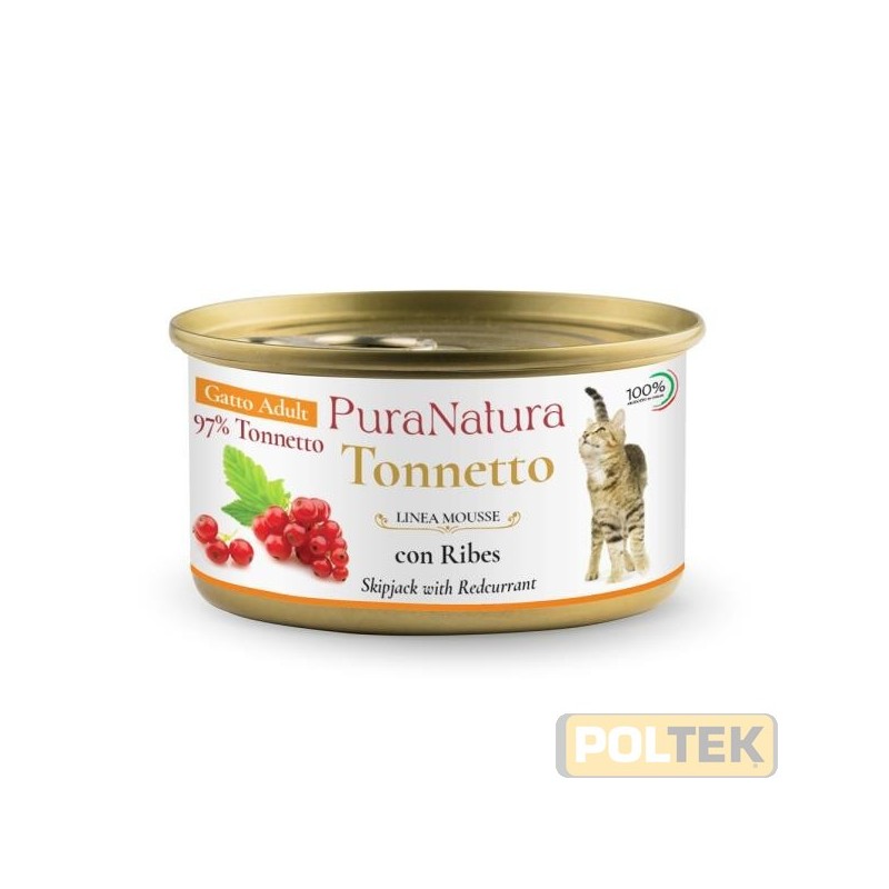 PURA NATURA GATTO ADULT TONNO RIBES gr 85