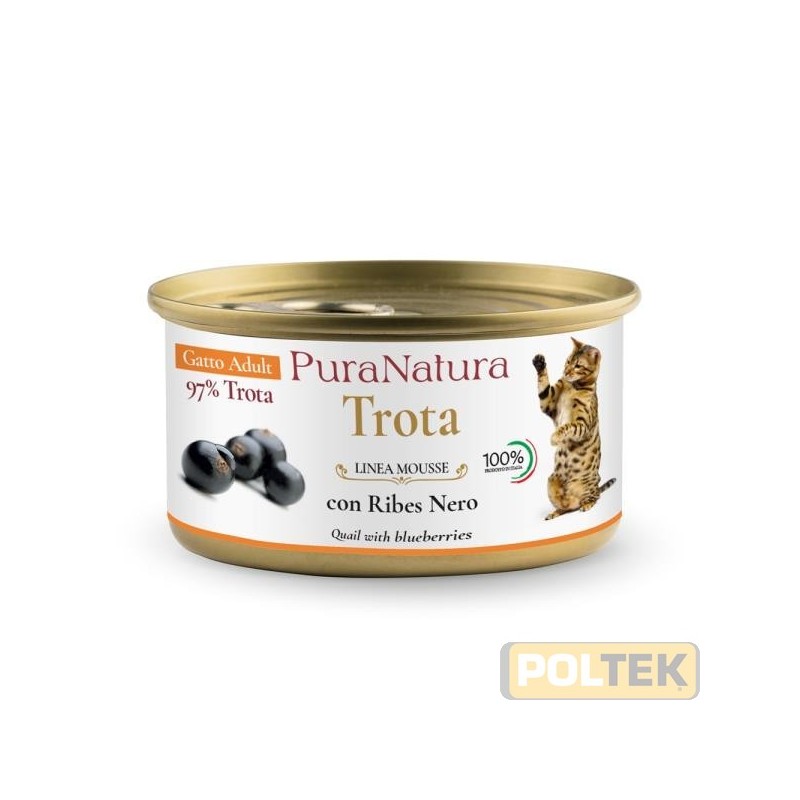 PURA NATURA GATTO ADULT TROTA RIBES gr 85