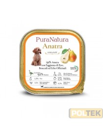 PURA NATURA CANE VASCHETTA ADULT ANATRA PERE gr 150