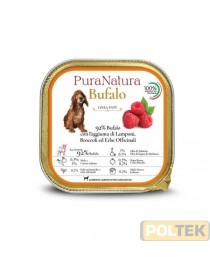 PURA NATURA CANE VASCHETTA ADULT BUFALO LAMPONI gr 150