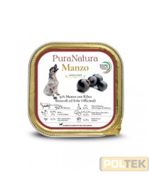 PURA NATURA CANE VASCHETTA SENIOR MANZO RIBES gr 150