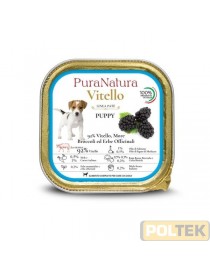 PURA NATURA CANE VASCHETTA PUPPY VITELLO E MORE gr 150