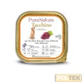 PURA NATURA CANE VASCHETTA ADULT TACCHINO UVA gr 150
