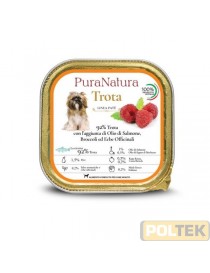 PURA NATURA CANE VASCHETTA ADULT TROTA LAMPONI gr 150