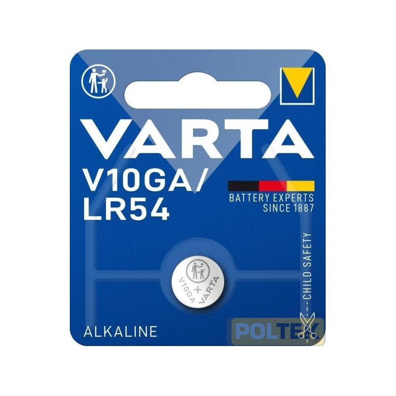 VARTA BATTERIA BUTTON OSS. ARGENTO V10GA LR54