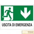 CARTELLO ALL. "USCITA DI EMERGENZA" cm 20x30