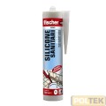 FISCHER SILICONE SAS SANITARI ANTIMUFFA BIANCO ml 310