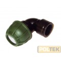 RACCORDO PVC FILETTATO F 90° mm 32 x 3/4"