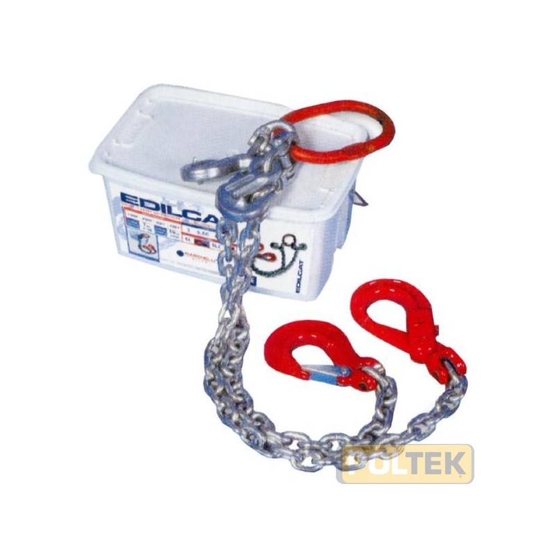 TIRANTE IN CATENA 2 BRACCI E ACCORCIATORI mm 7x4000 q. 21