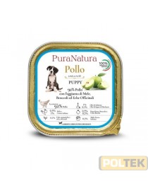 PURA NATURA CANE VASCHETTA PUPPY POLLO MELE gr 150