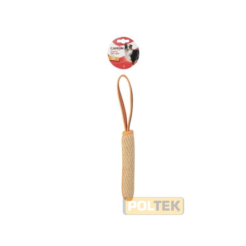 Utile e molto resistente, questo riportino in juta è dotato di maniglia e rappresenta un valido supporto nell'addestramento del