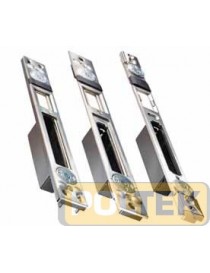 CONTROPIASTRA REGOLABILE METALLO NERA PER SERRATURA CATENACC