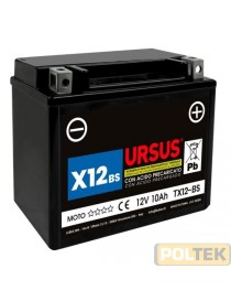 BATTERIA PER MOTO URSUS X12BS YTX12-BS