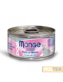 MONGE DOG NATURAL pollo/manzo gr.95