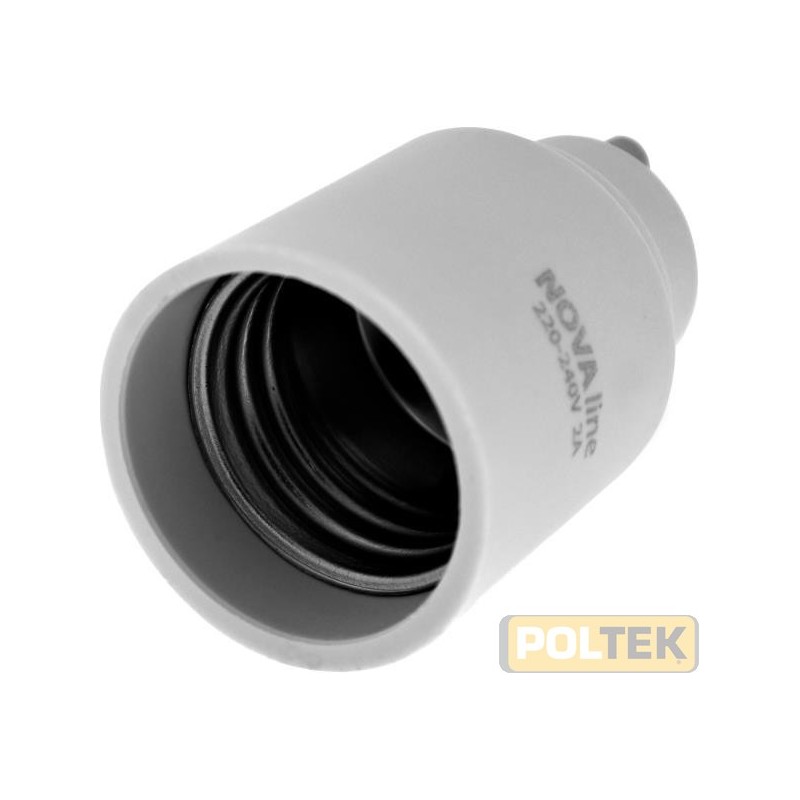 Portalampada E14, con quattro ghiere, corpo filettato, ENEC, IMQ, CE