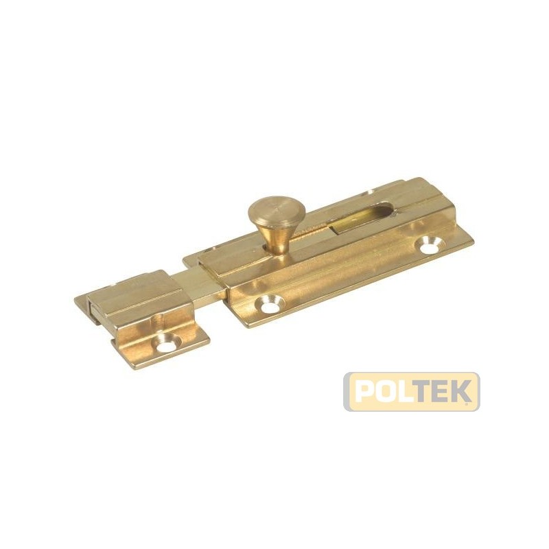 Catenaccio sagomato in ottone lucido trafilato.