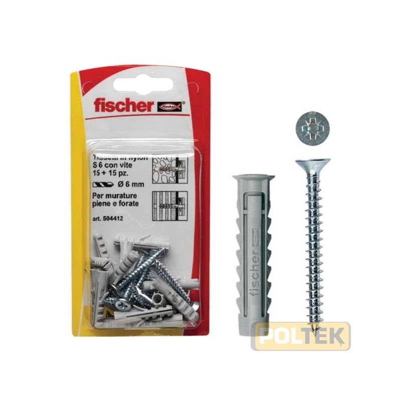 È fornito completo di vite per truciolare in acciaio zincocromato con testa svasata piana e impronta pozidrive.