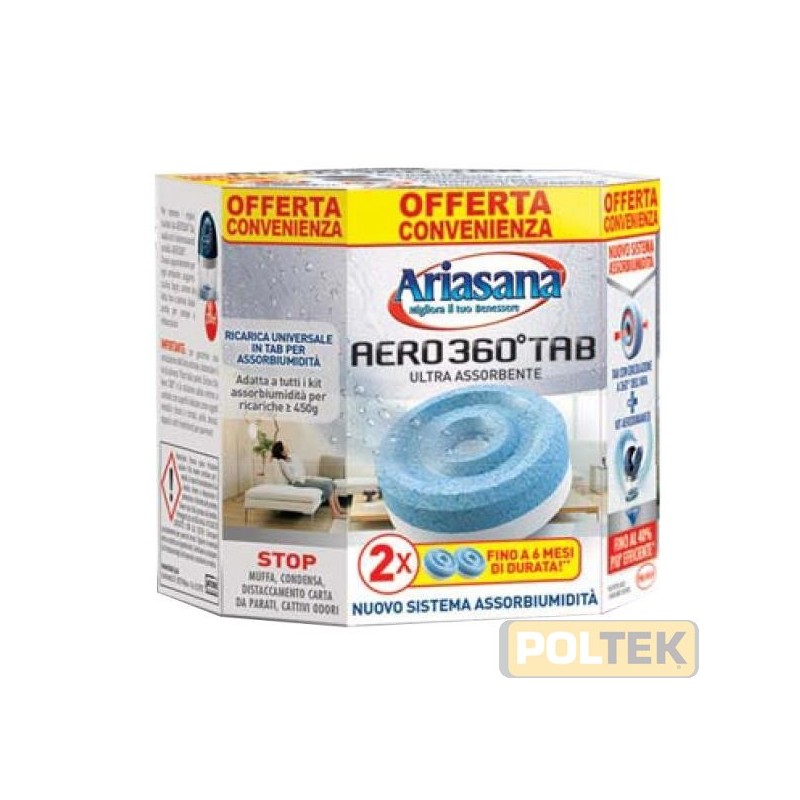 ARIASANA RICARICA AERO360° TAB g 450 INODORE (2 TAB)