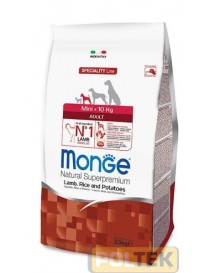 MONGE DOG MINI ADULT AGNELLO RISO PATATE gr.800