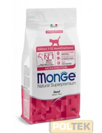 MONGE CAT NATURAL MONOPROTEICO MANZO KITTEN 400gr