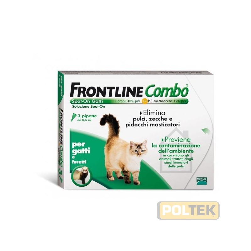 FRONTLINE COMBO SPOT-ON gatti 3 pipette