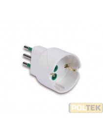ADATTATORE byFME SCHUKO 2P+T 10A