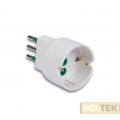 ADATTATORE byFME SCHUKO 2P+T 16A