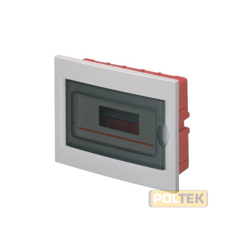 CENTRALINI INCASSO CON PORTA IP40 GRIGIO 8 MODULI